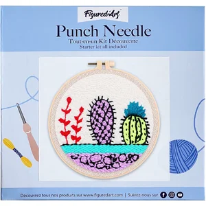 Figured'Art Punch Needle Kit voor Volwassenen en Kinderen - Kleurrijke...