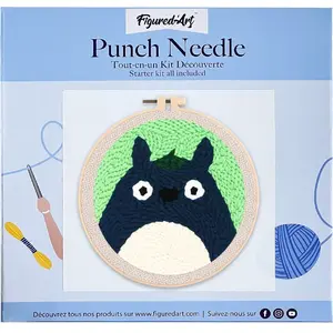 Figured'Art Punch Needle Kit voor Volwassenen en Kinderen - Verrast - ... pas cher