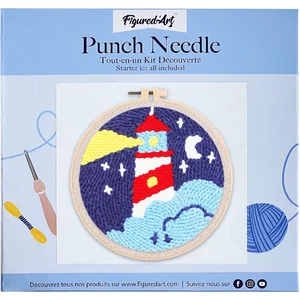 Figured'Art Punch Needle Kit voor Volwassenen en Kinderen - Vuurtoren ...