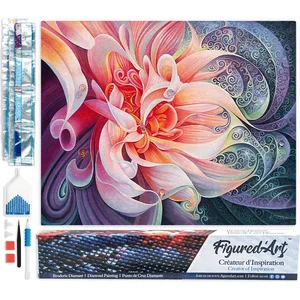 Figured'Art Diamond Painting set Volwassenen 40x50 cm Vorm van bloemen...