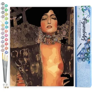 Figured'Art Schilderen op Nummer Volwassenen canvas Gustav Klimt - Jud... pas cher