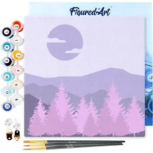 Figured'Art Mini Schilderen op Nummer Volwassenen 20x20cm met lijst De... pas cher