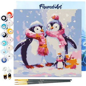 FIGURED'ART FiguredArt Mini Peinture par Numéro Adulte 20x20cm avec ca...