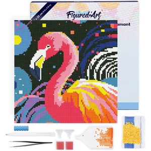 Figured'Art Mini Diamond Painting set Volwassenen 25x25 cm met lijst F... pas cher