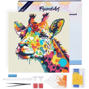 Figured'Art Mini Diamond Painting set Volwassenen 25x25 cm met lijst G...
