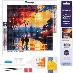 Figured'Art Mini Diamond Painting set Volwassenen 25x25 cm Romantische...