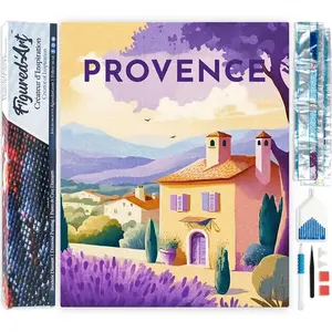 Figured'Art Diamond Painting set Volwassenen 40x50 cm Reisposter Prove... pas cher