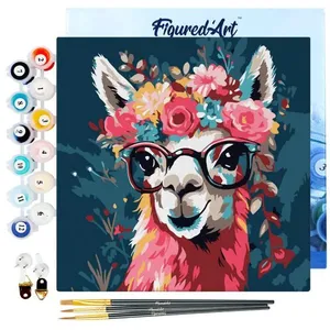 Figured'Art Mini Schilderen op Nummer Volwassenen 20x20cm met lijst Mo...