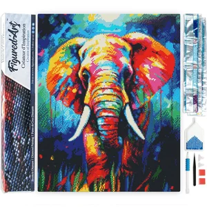 Figured'Art Diamond Painting set Volwassenen 40x50 cm Kleurrijke Abstr...