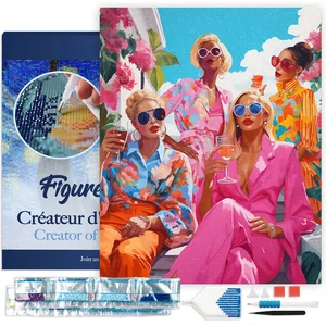 Figured'Art Diamond Painting set Volwassenen 40x50 cm met lijst Bijeen...