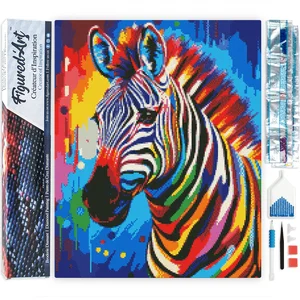 Figured'Art Diamond Painting set Volwassenen 40x50 cm Kleurrijke Abstr... pas cher