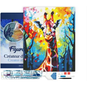 Figured'Art Diamond Painting set Volwassenen 40x50 cm met lijst Kleurr...