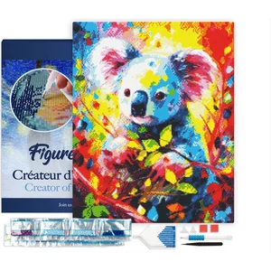 Figured'Art Diamond Painting set Volwassenen 40x50 cm met lijst Kleurr... pas cher
