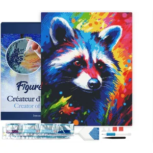 Figured'Art Diamond Painting set Volwassenen 40x50 cm met lijst Kleurr...