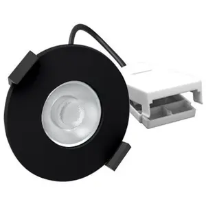 ALUSON Spot led Encastrable RT2020 D67 5W/8W IP65 cct Recouvrable et Variable Noir - 60 ° - Switch 2700-3000-4000-6000K pas cher