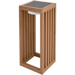 Comparateur de prix : Lanterne solaire décorative CHENNAI Bois Bois H50cm