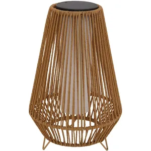 Comparateur de prix : LUMISKY Lanterne solaire SALOMEA TALL Beige Rotin 30 x 30 x H 47cm