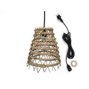 Comparateur de prix : LUMISKY Suspension extérieur zakari outdoor cable Beige Fibre naturelle D28CM