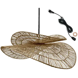 LUMISKY Suspension d'extérieur SOLARA OUTDOOR CABLE Beige Jute H32 cm pas cher