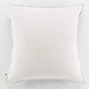 L'EFFET PAPILLON Taie d'oreiller flanelle 100% coton 63 x 63 cm CANDICE coloris Neige pas cher