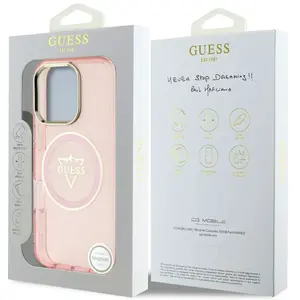 Guess Hardcase MagSafe IML Metal Mountain Logo Case for iPhone 16 Pro ... pas cher