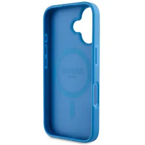 Guess Case 4G Circle Classic Logo Voor Iphone 16 Voor Magsafe-Sluiting pas cher