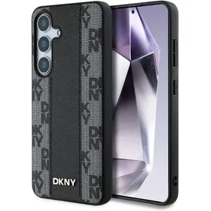 Dkny Magsafe Hoesje Voor Samsung Galaxy S25 Lederen Geruit Patroon pas cher
