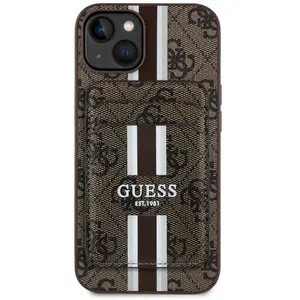 Comparateur de prix : Coque pour iPhone 15 - Guess Cardslot 4G Stripes MagSafe (GUBPHCCP15SP...