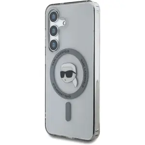 Karl Lagerfeld Harde Hoes Voor Samsung Galaxy S25 Met Karl Hoofd Print pas cher