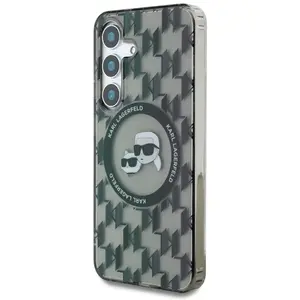 Karl Lagerfeld Etui Button Karl&Choupette Heads On KL Pattern MagSafe ... pas cher