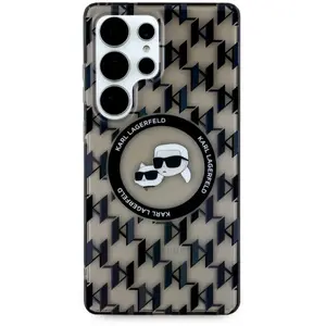 Karl Lagerfeld Etui Button Karl & Choupette Heads On KL Pattern MagSaf... pas cher