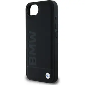BMW Case Leather Hot Stamp do iPhone 16e black (Apple iPhone 16e), Coque pour téléphone portable, Noir pas cher