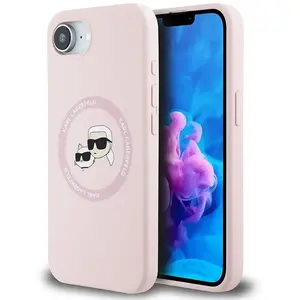 Karl Lagerfeld Coque De Téléphone Liquid Silicone K&ch Heads Magsafe I... pas cher