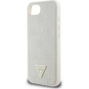Comparateur de prix : Coque Guess Grained Hot Stamp Pivoine Triangle Logo MagSafe pour iPhon...