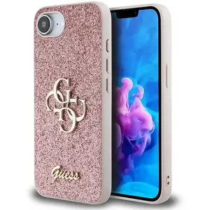 Comparateur de prix : Guess Coque De Téléphone Pu Fixed Glitter 4g Metal Logo Iphone 16e