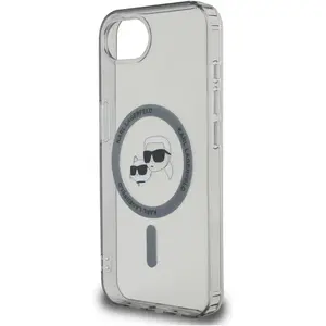 Comparateur de prix : Karl Lagerfeld Case IML Metal Karl & Choupette Heads MagSafe for iPhone 16e black (Apple iPhone 16e), Coque pour téléphone portable, Noir
