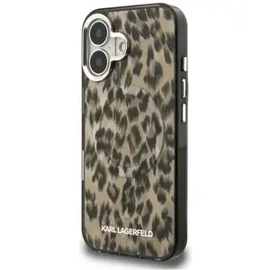 Karl Lagerfeld Coque De Téléphone Iml Leopard Pattern Magsafe Iphone 16 pas cher