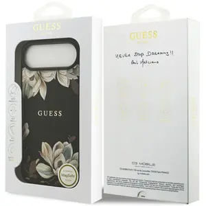 Guess - Grained Flowers MagSafe (GUHMP17MPGNMPLMK) - iPhone 17 Air - B... pas cher