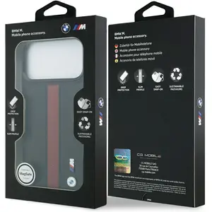 BMW Etui M Perforated Stripe Logo MagSafe do iPhone 17 Pro Max czerwon... pas cher