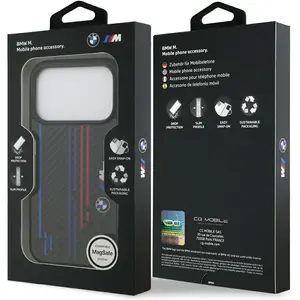 Bmw M Kevlar Lines Logo Magsafe Case Voor Iphone 17 Pro Met Systeem pas cher