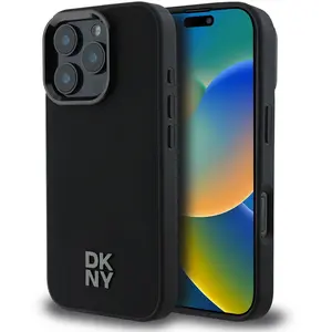 Comparateur de prix : Dkny Coque De Téléphone Pu Leather Stack Logo Magsafe Iphone 16 Pro
