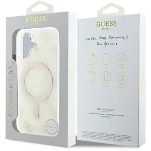 Guess GUHMP16SH4DTEH iPhone 16 6.1" wit/wit hardcase IML 4G Achtergron... pas cher
