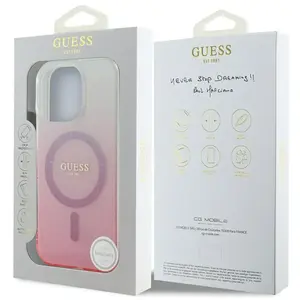 Comparateur de prix : Guess Hoesje Geschikt voor iPhone 16 Pro Hoesje - Guess MagSafe IML Ca...