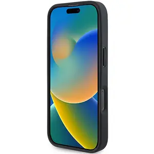 Mercedes-Benz iPhone 16 Pro Backcover hoesje Curved stiches   Zwart