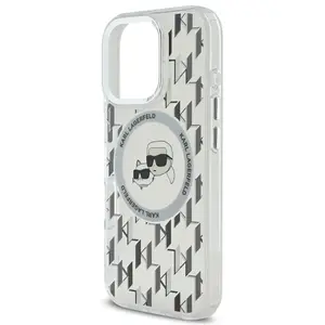 Comparateur de prix : Karl Lagerfeld-iPhone 16 Pro Backcover hoesje-Magsafe-IML-Zwart-Transp...