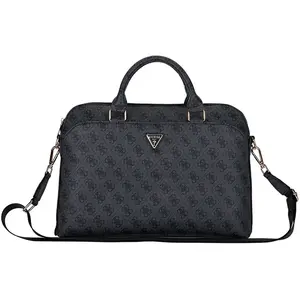Guess Laptop Tas 15 Inch 4G Ritsvak Voor Macbook Pro Air Zwart pas cher