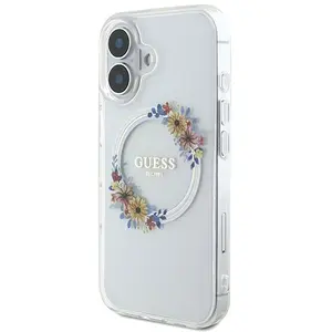 Comparateur de prix : Guess GUHMP16MHFWFCT iPhone 16 Plus 6,7" transparante hardcase IML Flo...