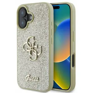 Guess GUHCP16SHG4SGD iPhone 16 6.1" goud/goud hardcase Fixed Glitter B... pas cher