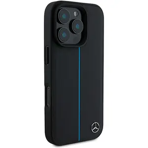 Mercedes-Benz Backcase hoesje geschikt voor iPhone 16 Pro - Effen Zwar... pas cher