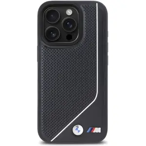 BMW BMHMP16L23PUCPK iPhone 16 Pro 6.3" czarny/black hardcase M Perforated Twisted Line MagSafe (Apple iPhone 16 Pro), Coque pour téléphone portable, Noir pas cher